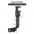 Car Phone Holder Multifunctional 360 Degree Rotation Auto Rearview Mirror Seat Hanging Clamp Bracket green