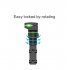 Car Phone Holder Multifunctional 360 Degree Rotation Auto Rearview Mirror Seat Hanging Clamp Bracket grey
