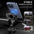 Car Phone Mount Holder 360 Degree Rotation Car Mount Mobile Phone Stand Magnetic Foldable Cradle Universal Car Phone Holder black