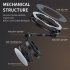 Car Phone Mount Holder 360 Degree Rotation Car Mount Mobile Phone Stand Magnetic Foldable Cradle Universal Car Phone Holder black