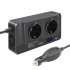 Car Power Inverter 12V 200W Led Digital Display Real Time Monitoring Booster US Plug