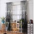 Car Printing Window Curtain Cotton Linen Drapes for Bedroom Balcony Decor Green car 1 meter wide x 2 7 meters high