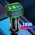 Car Qc3 0 pd 18w Fast Charging Car Charger 3 In 1 Type c Cigarette Lighter Overcharge Overheating Car Charger Wide Applications black