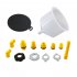 Car Radiator Coolant Filling Funnel Kit  Transparent Funnel Spill Proof Coolant Bleeder Kit  Automotive Antifreeze Bleeder For Universal Vehicles 15 pieces