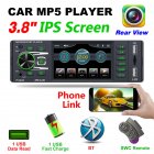 Car Radio 4.1-inch Digital Ips Screen Mp5 Player Aux Usb Card U Disk Supports Bluetooth-compatible Hands-free Rear Microphone Standard