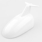 Car  Radio  Antenna Shark shaped Fin Decoration Aircraft Type Antenna Roof Tail Antenna Modification White with antenna