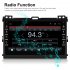Car Radio Multimedia Player 8 inch Large screen android Navigation Display for Toyota Land Cruiser Prado 04 09 Black