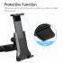Car Rear Seat Headrest Bracket 360 Degrees Rotation Phone Mount Holder Stand For 4 0 To 12 5 Inches Mobile Phone Tablet black