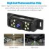 Car Rear View Backup Camera Kit 5 inch LCD HD Display 9LED Parking Night Vision Camera Monitor System IP68 Waterproof black