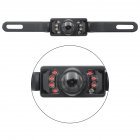 Car Rear View Backup Camera License Plate Frame CMOS Vehicle Camera black