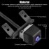 Car Rear View Backup Camera HD Night Vision Parking Aid Camcorder 95760 3s102 for Sonata 2011 2014 Black