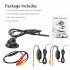 Car Rear View Camera 2 4g Wireless Rear Front Side View Reverse Backup Camera 360   Infrared Night Vision Cam Black