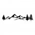 Car Rear Windshield Body Decal Fashion Mountain Forest Totem Reflective Car Styling Sticker white