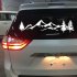 Car Rear Windshield Body Decal Fashion Mountain Forest Totem Reflective Car Styling Sticker white