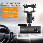 Car Rearview Mirror Driving Recorder Bracket Holder for Xiaomi DVR 70 Minutes Wifi <span style='color:#F7840C'>Cam</span> Mount 360 Degree Rotating Support Holder