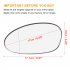 Car Rearview Mirror Glass With Backing Plate Heated 51167145268 51167145267 Replacement Compatible For E90 128i 135i 325i 325xi 328i 330i 335i right