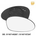 Car Rearview Mirror Glass With Backing Plate Heated 51167145268 51167145267 Replacement Compatible For E90 128i 135i 325i 325xi 328i 330i 335i right