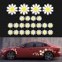 Car Rearview Mirror Window Body Bumper Light Eyebrow Fuel Tank Cap Decal Sticker Scratch Cover Daisy Flower As shown