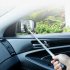 Car Rearview Mirror Wiper  Retractable Side Rear View Mirror Squeegee  Wing Mirror Wiper Cleaner  Portable Cleaning Tool For SUV Truck RV All Vehicles black