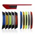 Car Reflective Strip Door Warning Reflector Carbon Fiber Universal Luminous Stickers Decals Wheel eyebrow sticker   red   black
