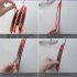Car Reflective Strip Door Warning Reflector Carbon Fiber Universal Luminous Stickers Decals Wheel eyebrow sticker   red   black