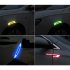 Car Reflective Strip Door Warning Reflector Carbon Fiber Universal Luminous Stickers Decals Wheel eyebrow sticker   red   black