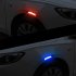 Car Reflective Strip Door Warning Reflector Carbon Fiber Universal Luminous Stickers Decals Wheel eyebrow sticker   red   black