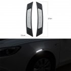 Car Reflective Strip Door Warning Reflector Carbon Fiber Universal Luminous Stickers Decals