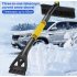 Car Retractable Snow Shovel  windshield scraper retractable snow thrower with foam handle  for car SUV truck Windows blue