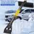 Car Retractable Snow Shovel  windshield scraper retractable snow thrower with foam handle  for car SUV truck Windows blue