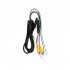 Car Reverse Rear View Parking Camera Video Extension  Cable Connecting Cord black