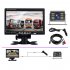 Car Reversing Image Camcorder Kit 7 inch Lcd Screen Display Night Vision Bus Camera Back Up Auxiliary Device Black