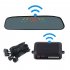 Car Reversing Parking Camera Wireless Parking Sensor Car Rear View Parking Sennor Kit Detector Led Display Automatic Auxiliary Car Parking Red probe