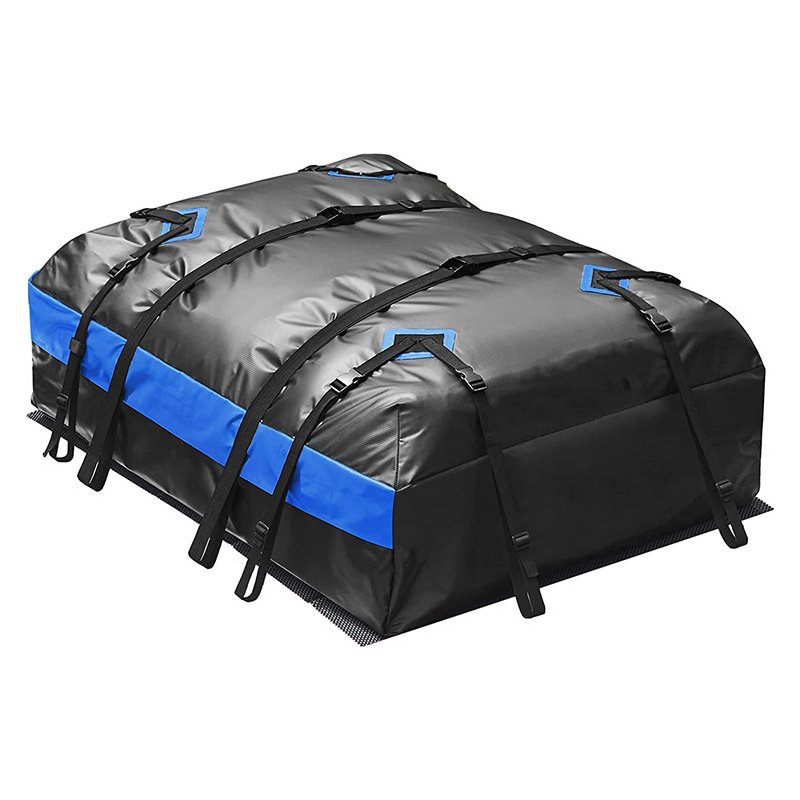 Car Rooftop Cargo Bag Carrier Outdoor Waterproof Carrier For Vehicles Roof Top Luggage Bag With Anti-Slip Mat 6 Door Hooks Night Safety Reflection 21
