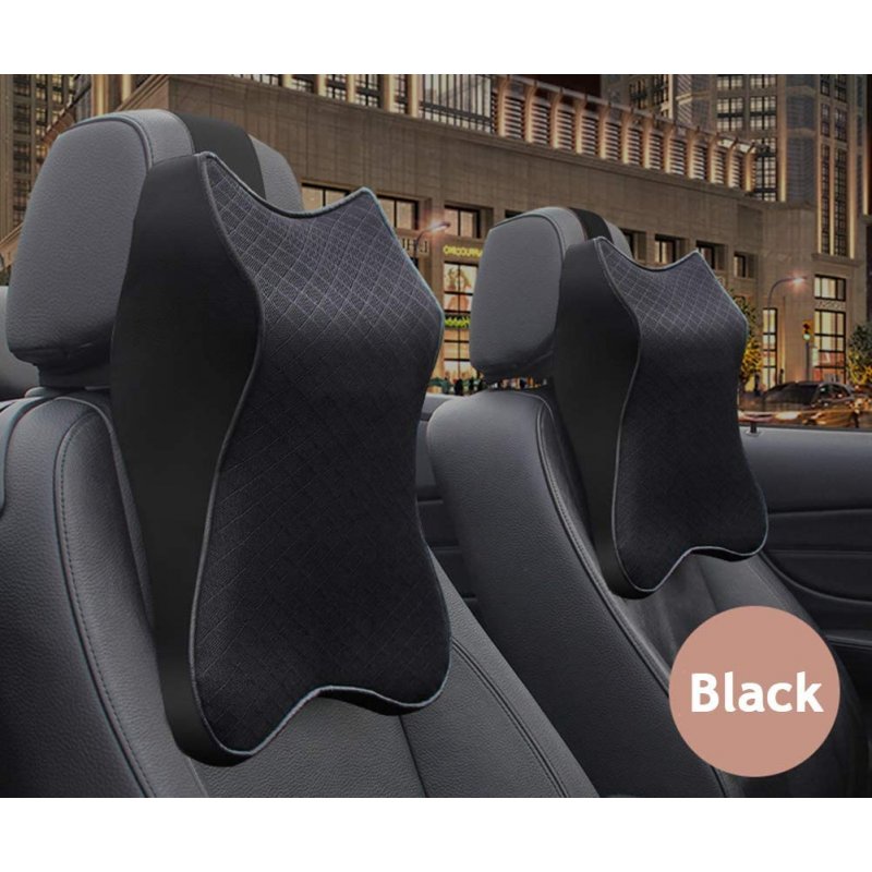 Car Seat Headrest Neck Rest Cushion Ergonomic Car Neck Pillow Durable Memory Foam Carseat Neck Support black