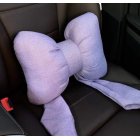 Car Seat Headrest Neck Rest Cushion, Big Bowknot Streamer Shaped Neck Pillow Quick Buckle Design Ergonomic Neck Lumbar Support