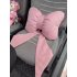 Car Seat Headrest Neck Rest Cushion  Big Bowknot Streamer Shaped Neck Pillow  Quick Buckle Design  Ergonomic Neck Lumbar Support  For Neck Back Pain Relief wais