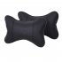 Car Seat PU Leather Pillow Soft Headrest Cushion Pad Memory Foam Head Neck Protector Beige