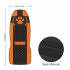 Car Single Seat Cover Cute Footprint Pattern Front Row Seat Cover Interior Accessories Orange