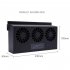 Car Solar Powered Exhaust Fan USB Car Gills Cooler Auto Ventilation Fan  black