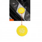 Car Start Engine Stop Switch Ignition Button Replacement Trim For 3 Series Yellow