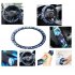 Car Steering Wheel Covers Antiskid Stretch on Cute Blue Printing Universal 36cm 40cm Car Steering Wheel Cover blue