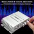 Car Stereo Amplifier Speaker Hifi Power Home Subwoofer 2 1 Channel Audio Output 12v 400w Audio System silver