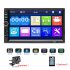 Car Stereo Bluetooth MP5 Video Digital Player 7  Touch Screen Wireless Remote Control Hands Free Multimedia with Rear View Camera black