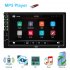Car Stereo Mp5 Player 7 inch Hd Touch screen Universal Bluetooth compatible U Disk Aux Playback Radio Reversing Video Display Standard  8 light camera