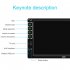Car Stereo Mp5 Player 7 inch Hd Touch screen Universal Bluetooth compatible U Disk Aux Playback Radio Reversing Video Display Standard  4 light camera