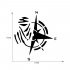 Car Sticker Mountain Compass Funny Vinyl Car Styling Decals For Auto Window Motorcycle Decor black