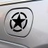Car Sticker Star Pattern Hood Reflective Sticker Decal Car Cover Sticker White medium
