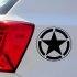 Car Sticker Star Pattern Hood Reflective Sticker Decal Car Cover Sticker White medium