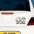 Car Stickers Baby On Board Cute twins Colorful Auto Decor Sticker Warning Safety Car Styling Decals white